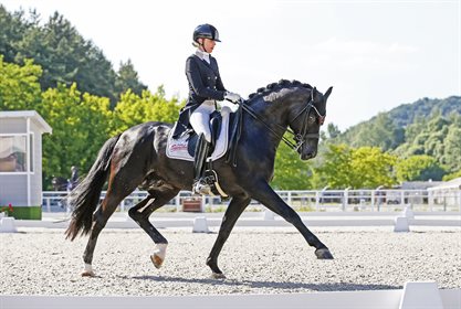 Simone Pearce and Destano will be in action for next weekend's Grand Prix. © Anett SomogyvaÂ´ri