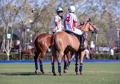 Adolfo 'Poroto' Cambiaso Jr. and Bartolomé Castagnola Jr. Image: Insaurralde.