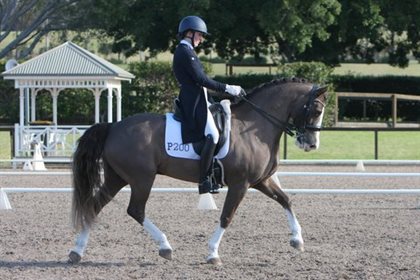 Alison Gill and Seawynd Colorado, NSW FEI Pony Champion. Image: Roger Fitzhardinge