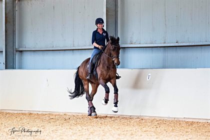 Christan Trainor riding Glenhill Silhouette (Sezuan x Ferrero Rocher). © ffire Photography