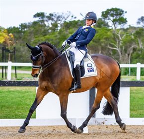 Emma Booth and Mogelvangs Zidane at the Australian Para Dressage Championships. © One Eyed Frog Photography