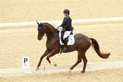 Lisa Martin and Vilaggio, winners of the Grade V Grand Prix Test A. Image: Beautiful A Photography