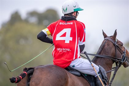 Scone Polo International are fittingly sponsored by iconic Australian outwear apparel brand Driza-Bone. Image: Insaurralde