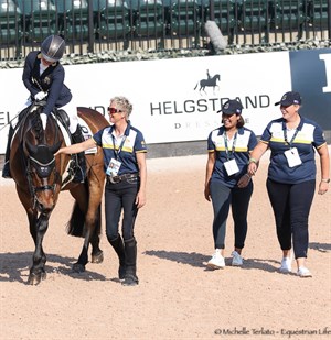 Smiles all round for the Aussies after Emma Booth's test - © Michelle Terlato