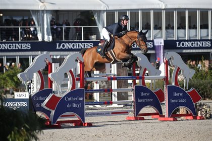 Katrin Eckermann (GER) and Cascajall, gold medallists in the 6YO class. Image: FEI/Sportfot