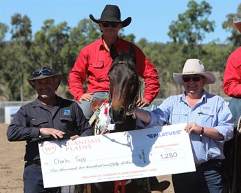 Charles Tapp and horse Notorious, winners of the Maiden 4 Maiden. Image by Roger Fitzhardinge